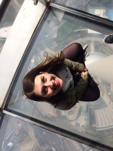 Glass Floor at the Oriental Pearl TV Tower, Shanghai, China