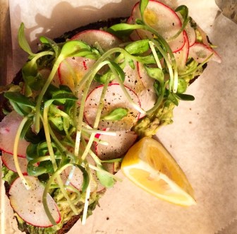 The Avocado Smash Toast at Cafe Integral, The Freehand Chicago
