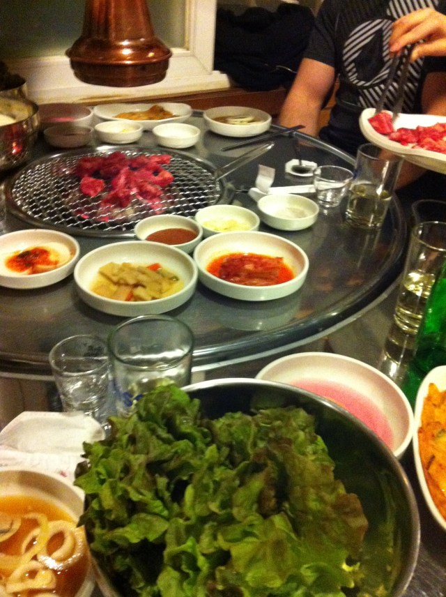 Korean BBQ in Seoul, South Korea