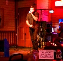 Mike Singing Karaoke at Flynn's