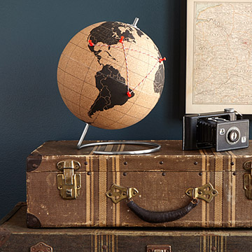Cork Globe from UncommonGoods.con