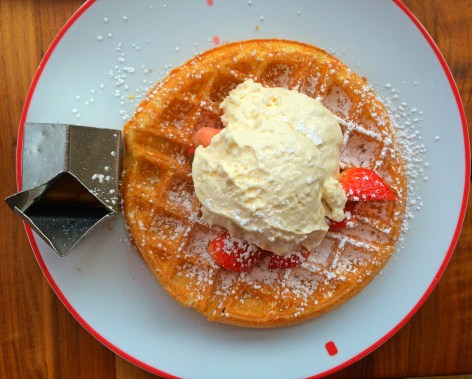 Strawberries and Cream Waffle 2- Founding Farmers