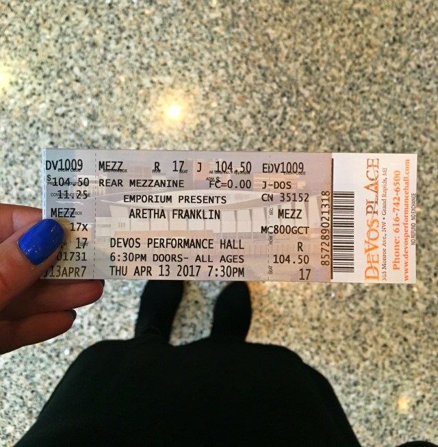 Aretha Franklin, Grand Rapids, RebeccaWanderlusting